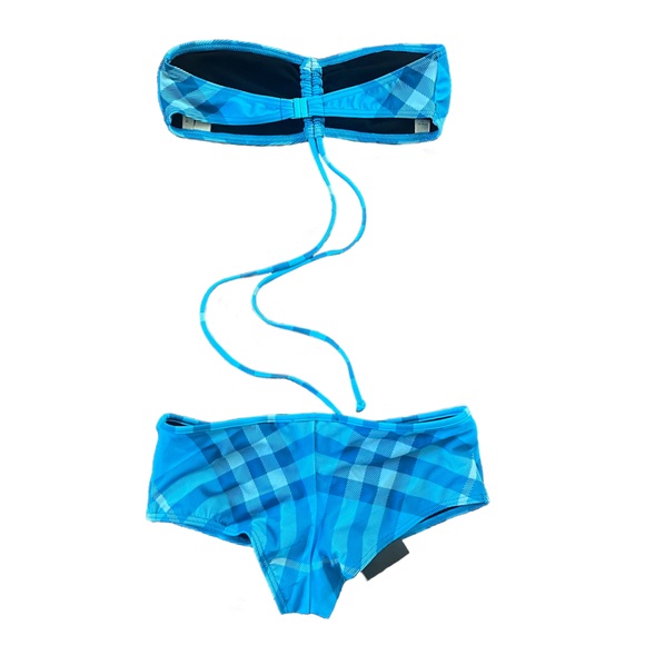 NWT Burberry blue check bikini 2 piece - Picture 2 of 10